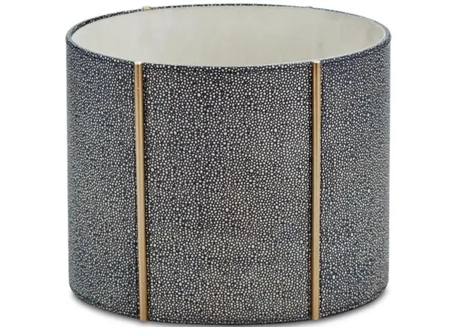 Shagreen-Style Churchill Wastebasket - Global Views - Gray