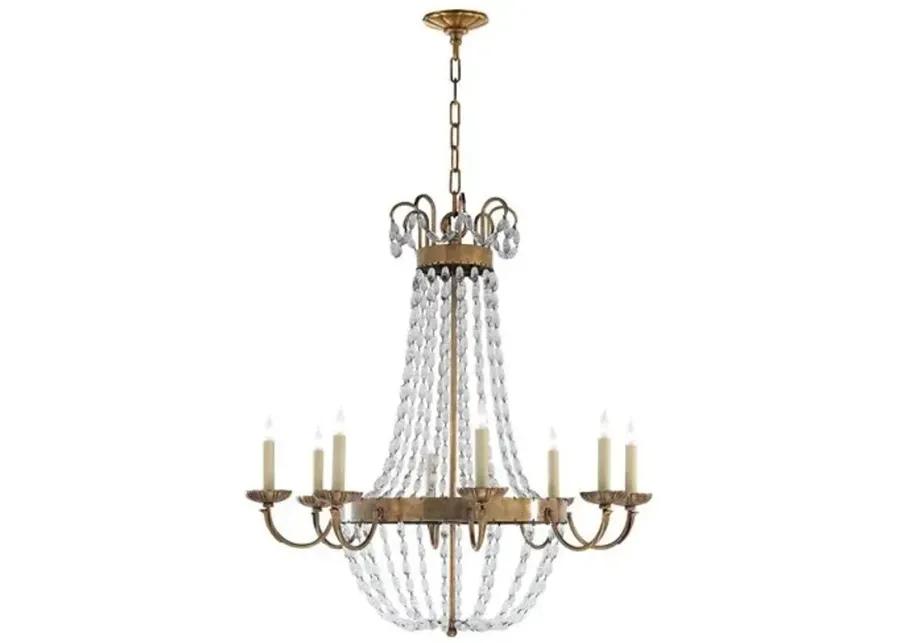 Visual Comfort - Paris Flea Market Chandelier - Antiqued Brass - Gold