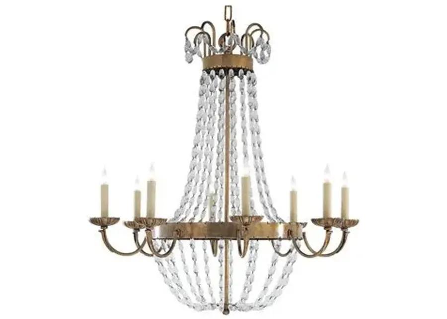 Visual Comfort - Paris Flea Market Chandelier - Antiqued Brass - Gold