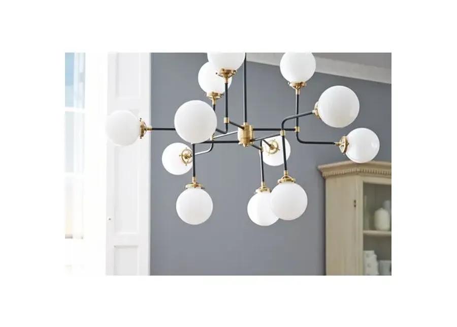 Visual Comfort - Bistro Medium Chandelier - Antiqued Brass - Gold