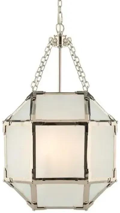 Visual Comfort - Morris Lantern - Nickel/Frosted - Silver