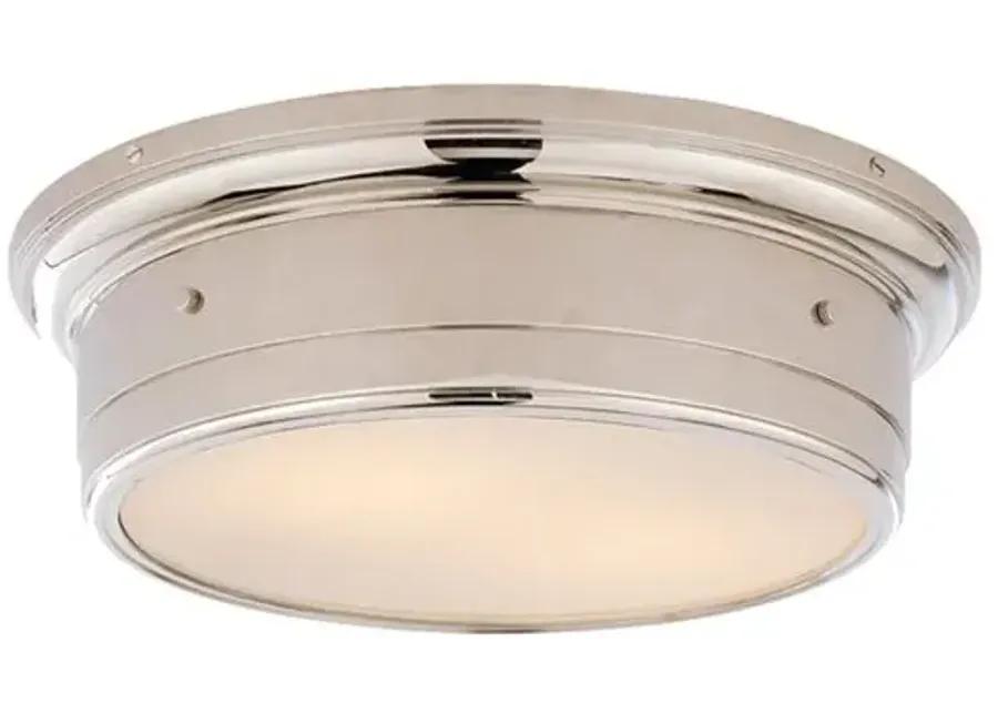 Visual Comfort - Siena Flush Mount - Polished Nickel - Silver