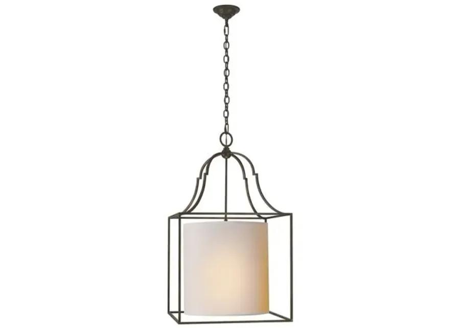 Visual Comfort - Gustavian Lantern - Aged Iron - Black