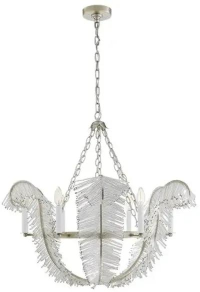 Visual Comfort - Calais Chandelier - Burnished Silver Leaf