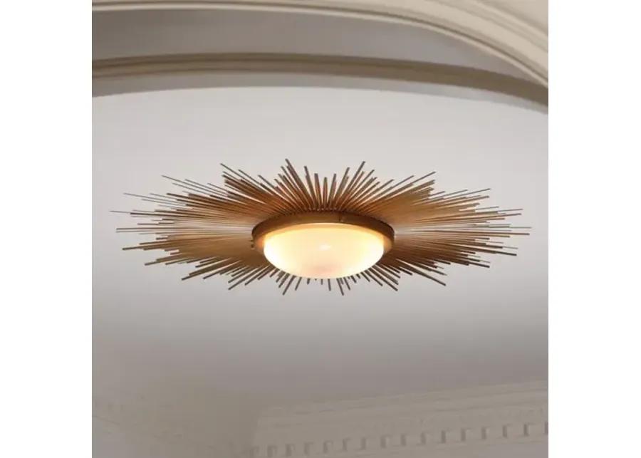 Sunburst Flush Mount - Gold - Global Views