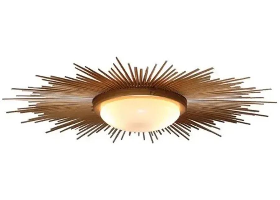 Sunburst Flush Mount - Gold - Global Views