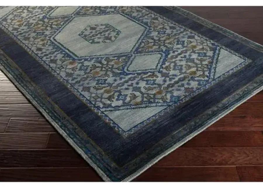 Bastien Rug - Slate/Navy - Blue - Blue