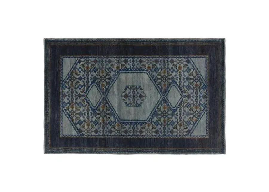 Bastien Rug - Slate/Navy - Blue - Blue