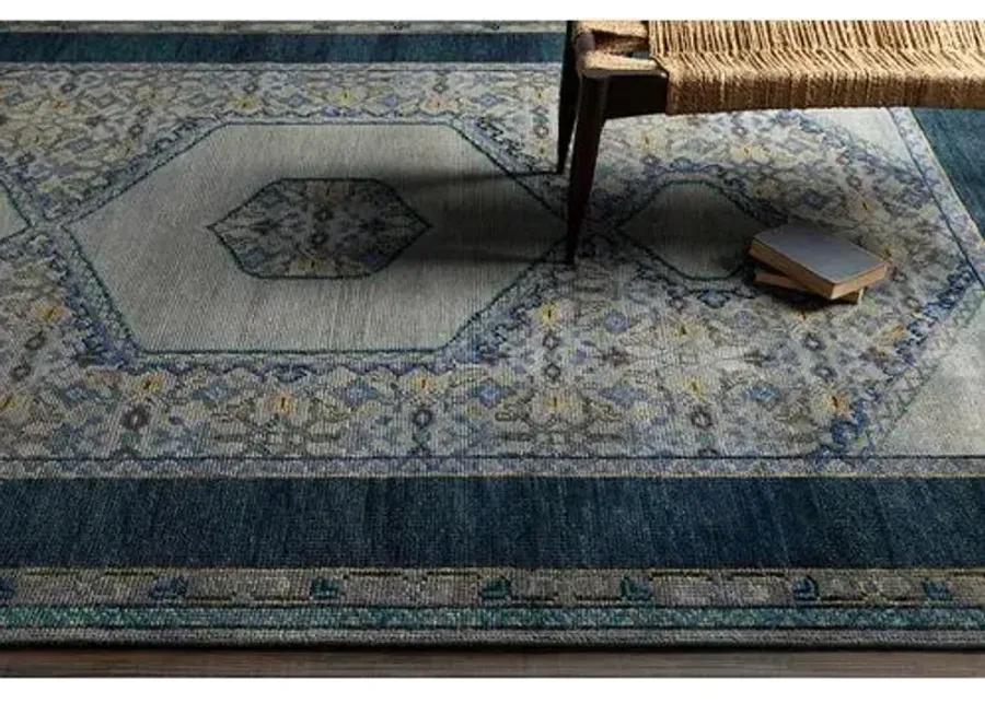 Bastien Rug - Slate/Navy - Blue - Blue