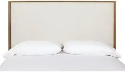 Beverly Bed - Ivory/Brass - White