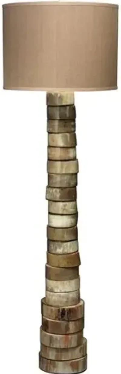 Stacked Horn Floor Lamp - Natural - Jamie Young Co.