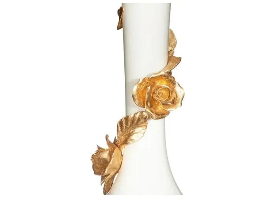 Valentina Table Lamp - White/Gold - Bradburn Home