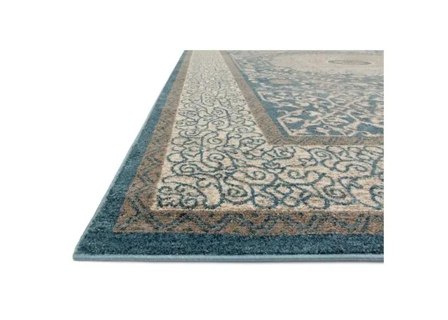 Levan Rug - Blue/Sand - Blue