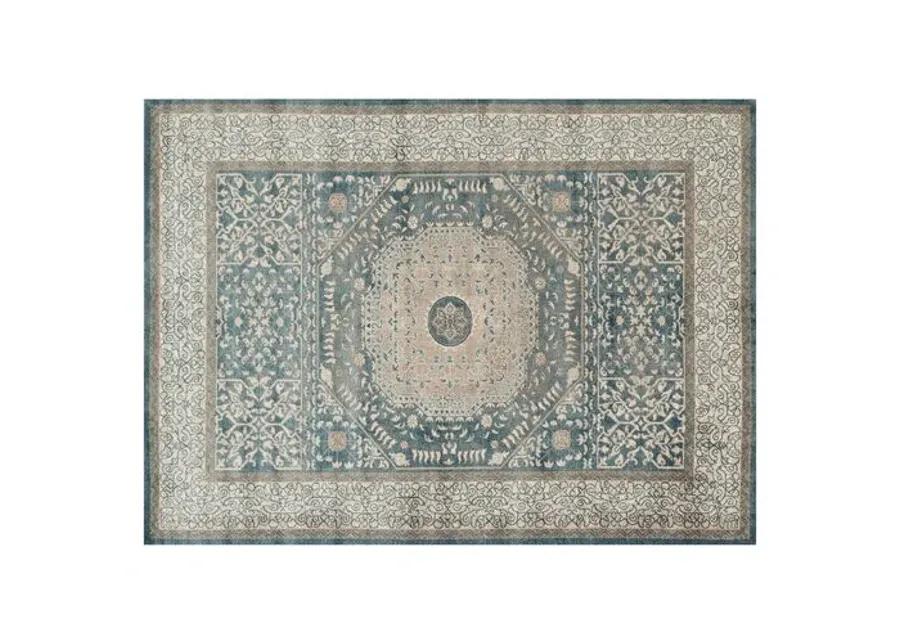 Levan Rug - Blue/Sand - Blue