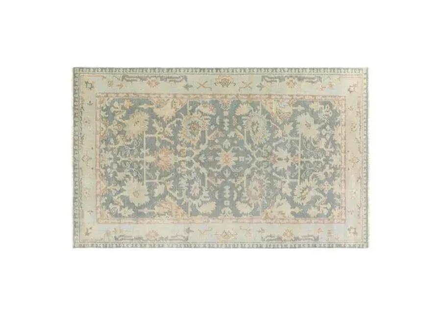 Baen Rug - Slate/Seafoam - Beige - Beige