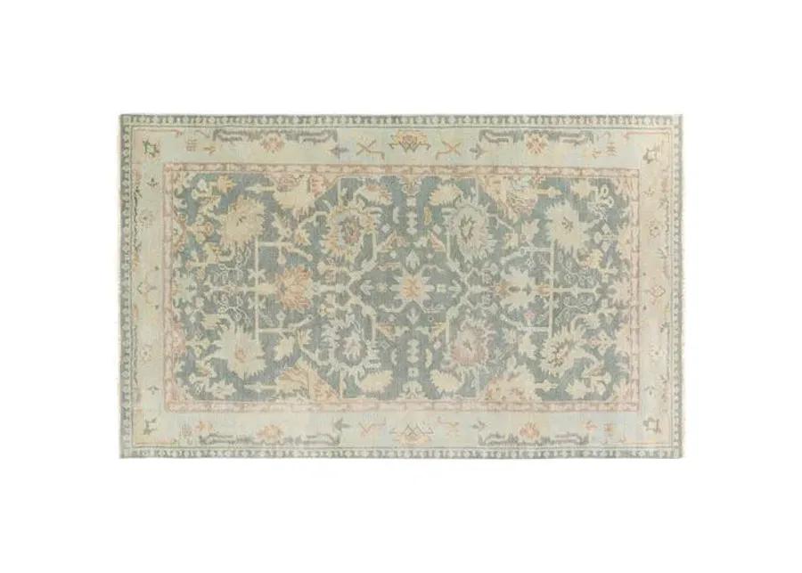 Baen Rug - Slate/Seafoam - Beige - Beige