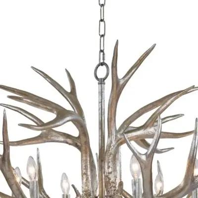 Antler Chandelier - Silver Leaf - Regina Andrew