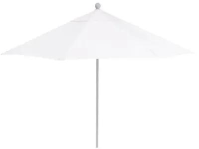 Market Patio Umbrella - Natural/Silver Sunbrella - White