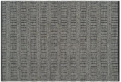 Wickham Flat-Weave Rug - Ivory/Dark Gray - Black - Black