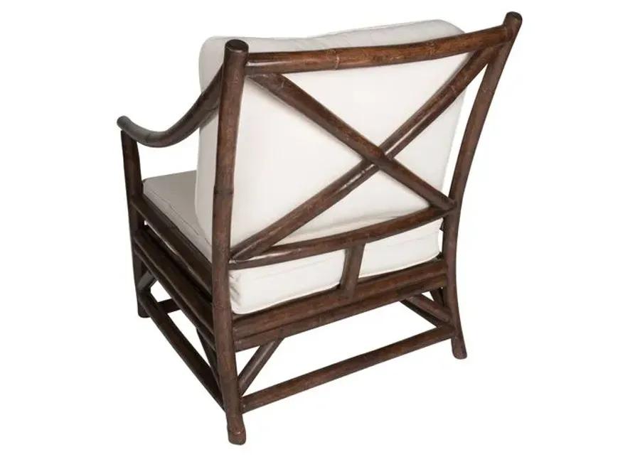 Woodland Lounge Chair - Espresso - White