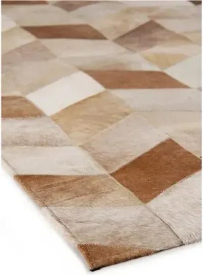 Chevron Hide - Brown/White - Exquisite Rugs - Brown - 11'6"x14'6"