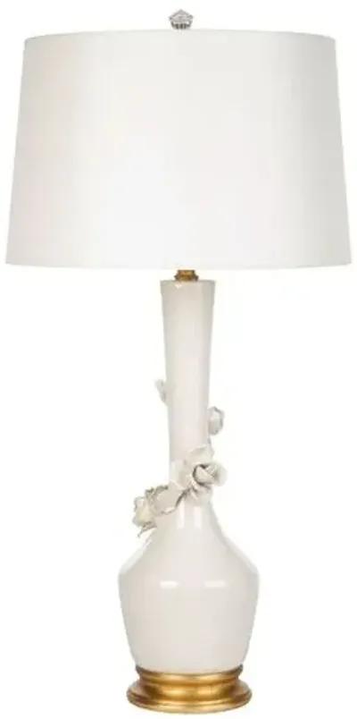 Valentina Blanca Table Lamp - Cream - Bradburn Home