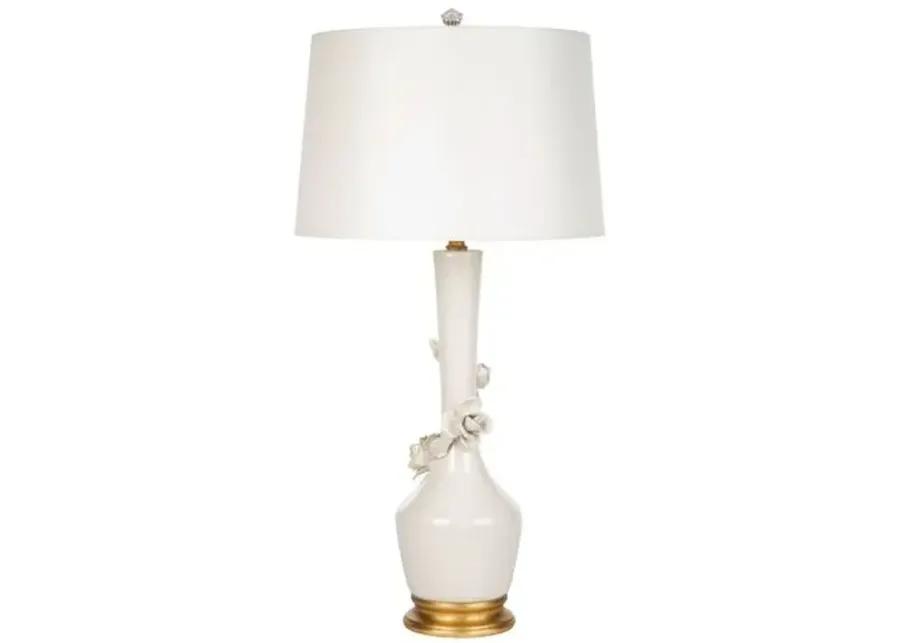 Valentina Blanca Table Lamp - Cream - Bradburn Home