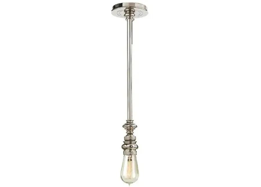 Visual Comfort - Boston Pendant - Polished Nickel - Silver