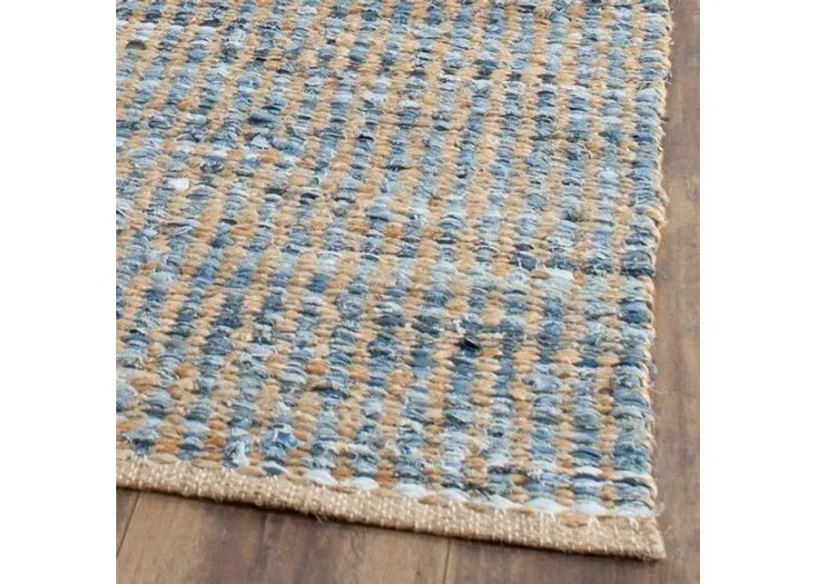 Chapin Jute Rug - Natural/Blue - Blue