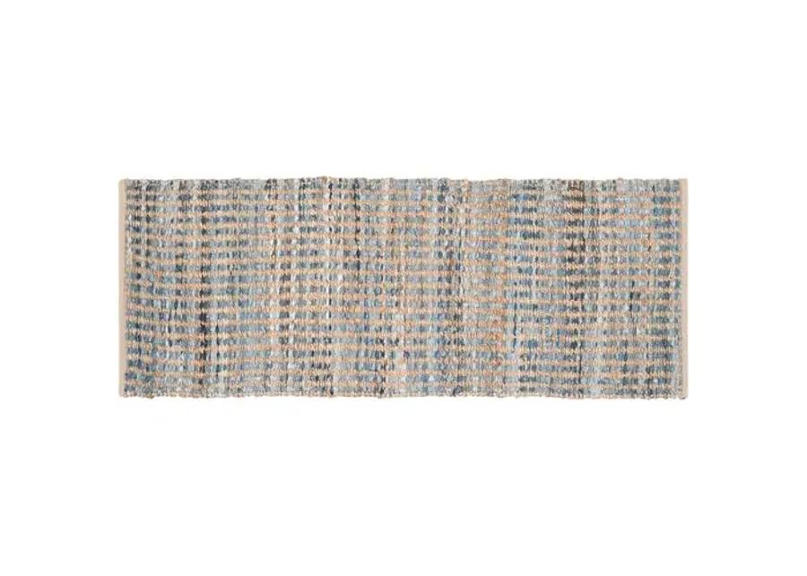 Chapin Jute Rug - Natural/Blue - Blue