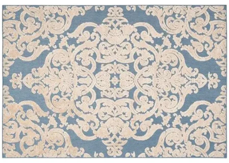 Vestry Outdoor Rug - Blue - Blue