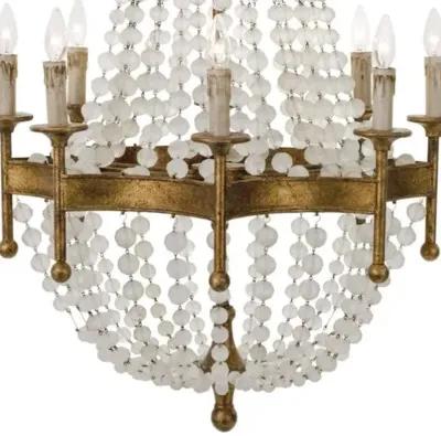 Scalloped Crystal Chandelier - Regina Andrew - Gold