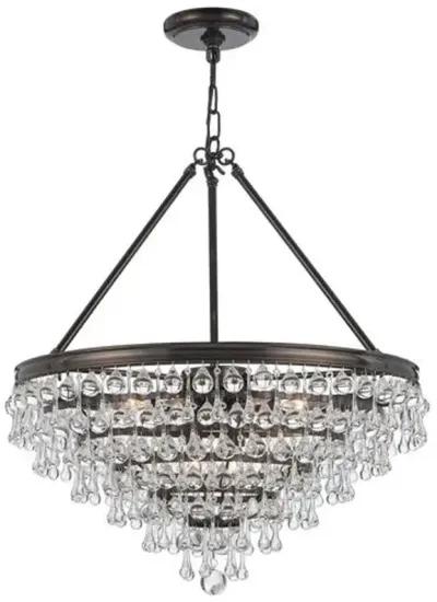 Calypso 8-Light Small Chandelier - Crystorama - Brown