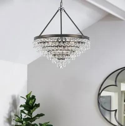 Calypso 8-Light Small Chandelier - Crystorama - Brown