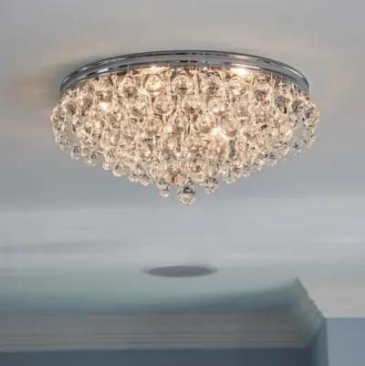 Calypso 6-Light Flush Mount - Chrome - Crystorama - Silver