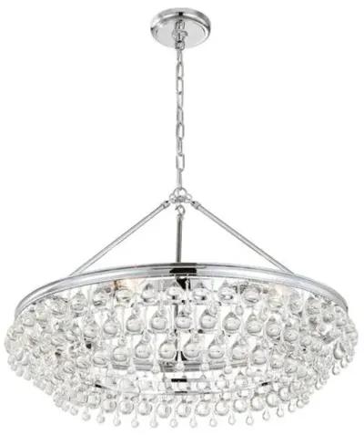 Calypso 6-Light Chandelier - Crystorama - Silver