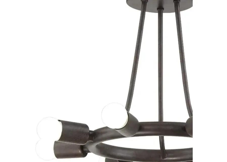 Dakota 8-Light Ceiling Mount - Bronze - Crystorama - Black