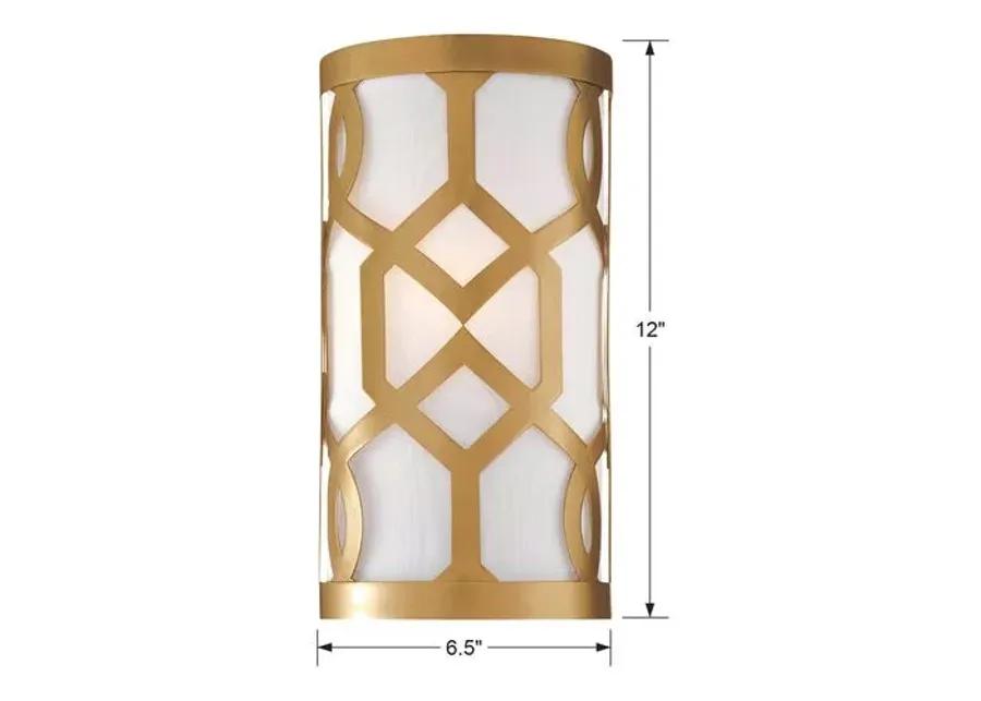 Libby Langdon 1-Light Sconce - Brass - Crystorama - Gold