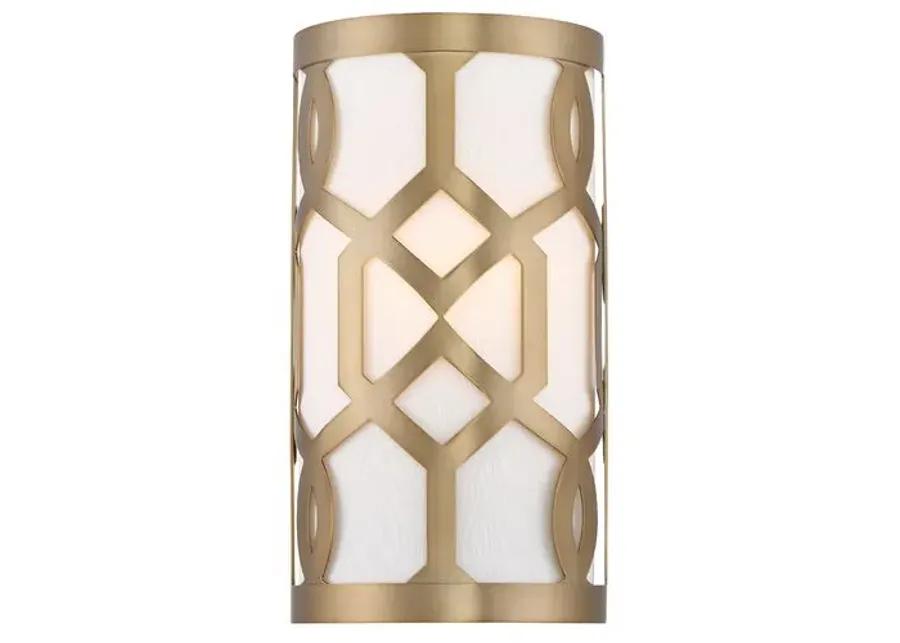 Libby Langdon 1-Light Sconce - Brass - Crystorama - Gold