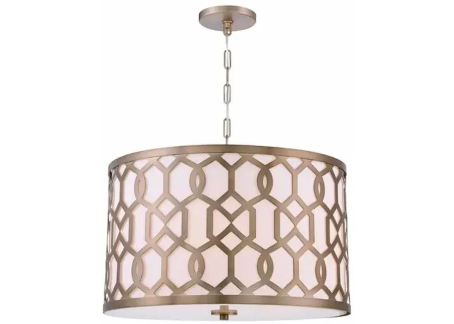 Libby Langdon Chandelier - Brass - Crystorama - Gold