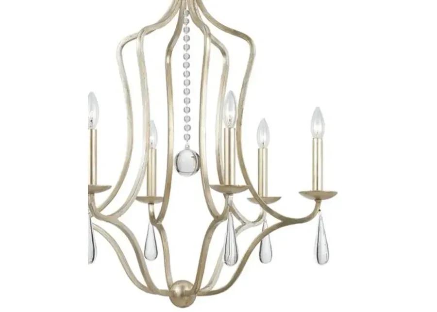 Manning 6-Light Chandelier - Silver - Crystorama