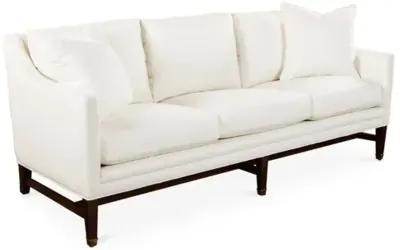 Arden 82" Sofa - Ivory Crypton - Handcrafted