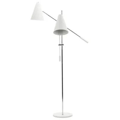 2-Light Tivat Floor Lamp - White