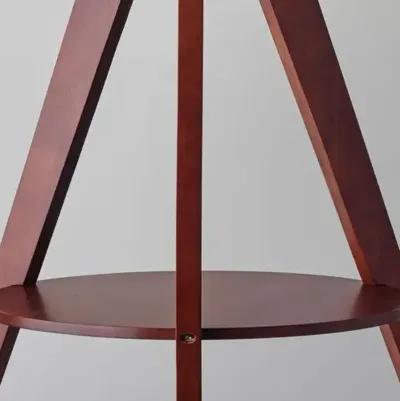 Bedford Shelf Floor Lamp - Walnut