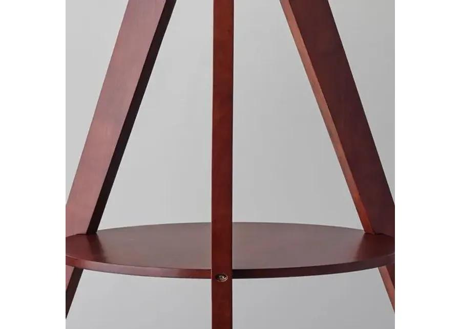 Bedford Shelf Floor Lamp - Walnut