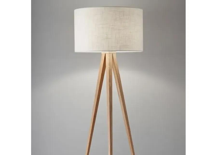 Dayle Tripod Floor Lamp - Natural