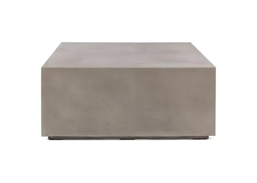 Elwood 40" Concrete Coffee Table - Dark Gray