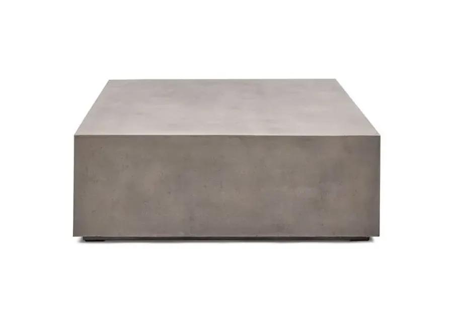 Elwood 47" Concrete Coffee Table - Dark Gray