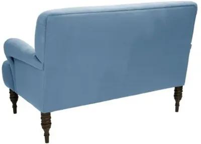 Nicolette Settee - Handcrafted - Blue