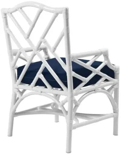 Chippendale Outdoor Armchair - Navy Sunbrella - Blue